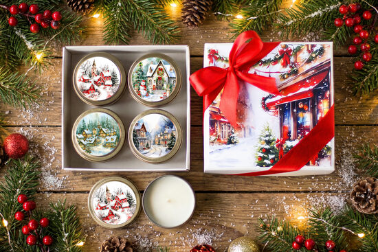 Dāvanu komplekts ar svecēm